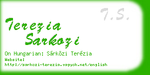 terezia sarkozi business card